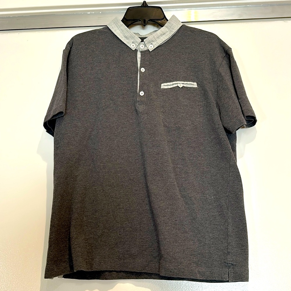 Bespoken polo shirt in gray. Size XL